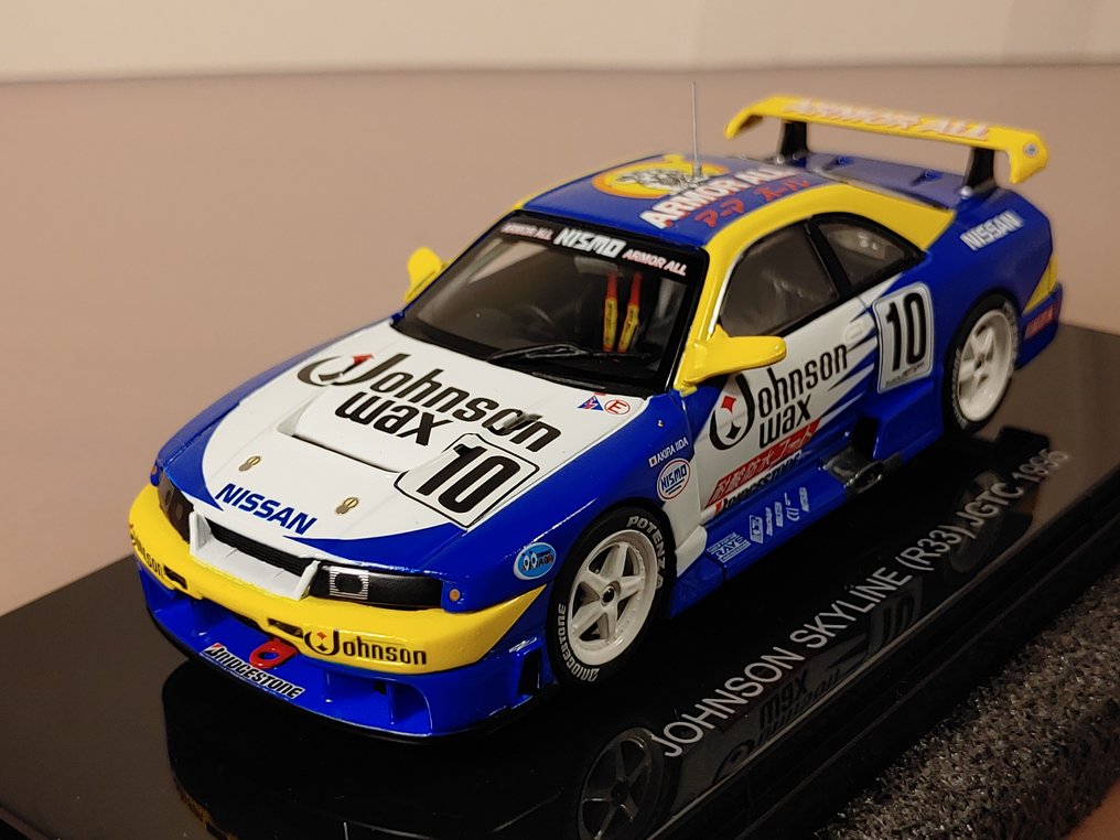 Ebbro 1:43 - 模型赛车 - Johnson Skyline #10 (R33) JGTC 1995 - - JGTC的传奇 #1.0