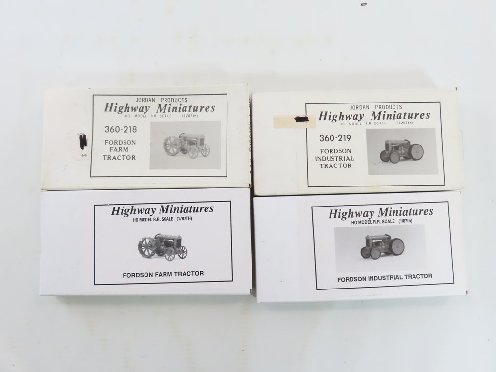 Jordan Highway Miniatures 1 87 218 219 360 218 360 219 Model train vehicles 4 4 Fordson Tractors Building Kits auction online Catawiki
