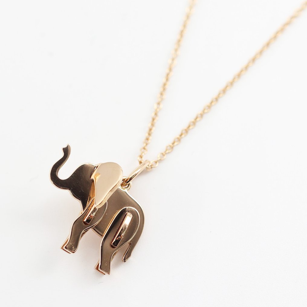 Tiffany Co. Necklace with pendant Tiffany Save the Wild Collection Elephant Necklace 18 kt. Rose gold auction online Catawiki