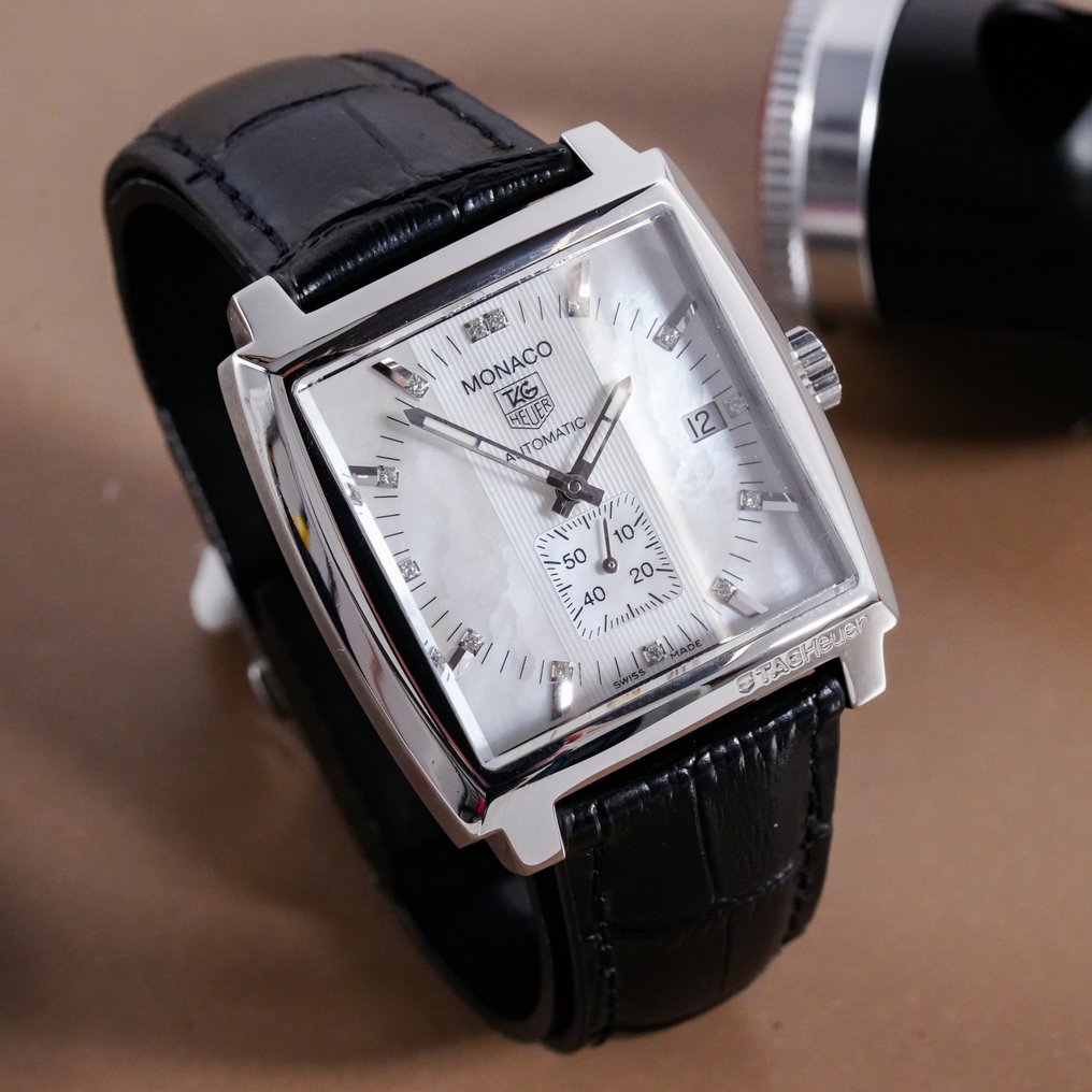 TAG Heuer Monaco MoP Dial Diamond Index WW2113 Unisex 2011 actualidad Catawiki
