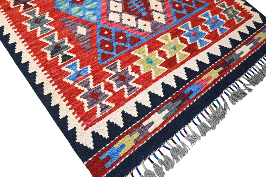 Χρωματιστό κιλίμι - Χαλί - 150 cm - 105 cm - αχρησιμοποίητο & χειροποίητο #3.2
