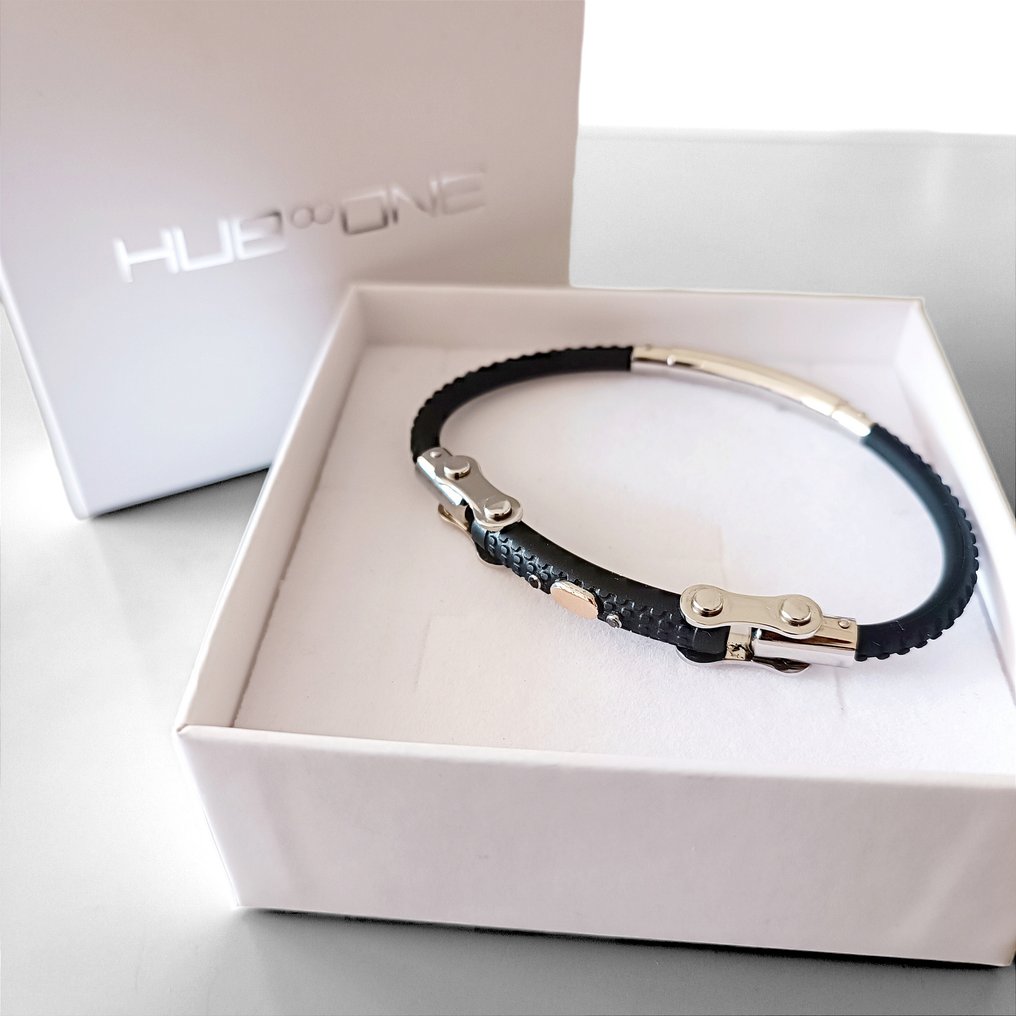 钻石 - 18K包金 - 钢, 玫瑰金 - 手镯 - 意大利制造 #1.0