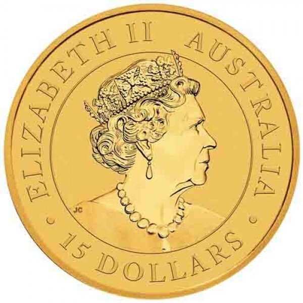 Australien. 15 Dollars 2023 1/10 oz $15 AUD Australian Gold Kookaburra Coin BU (In Capsule) #1.0