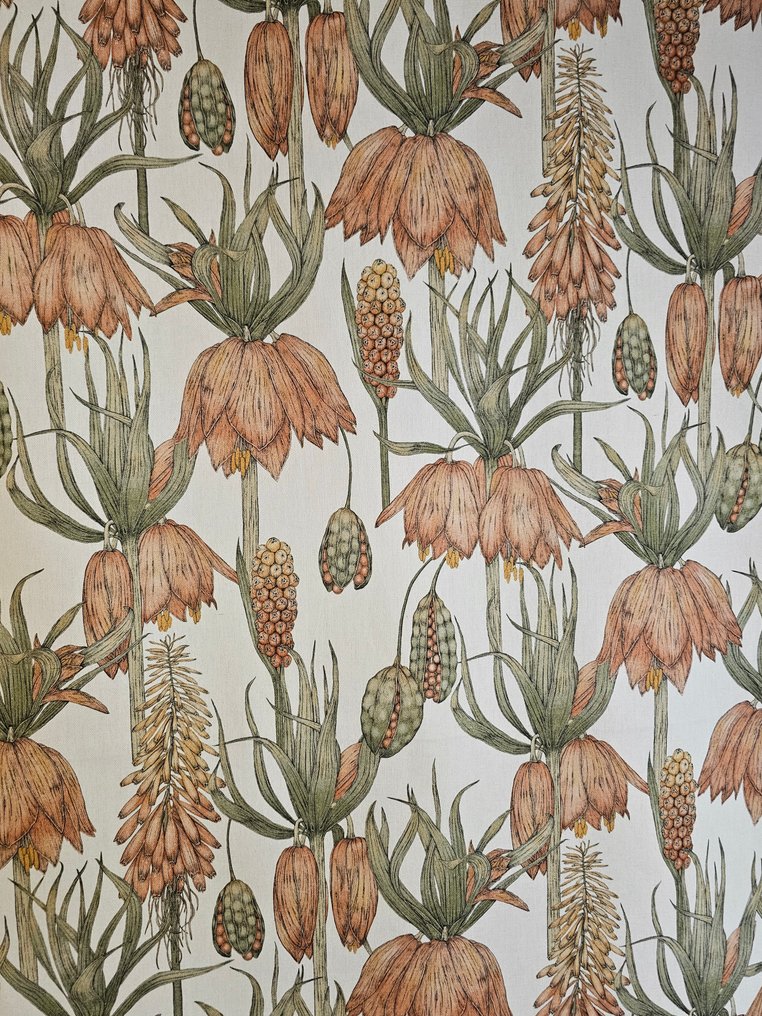 TESSUTO Art Nouveau Floreale "Vintage Flowers" Mid-century Design eksklusivt - 300x280cm - - Tekstil  - 300 cm - 280 cm #1.0