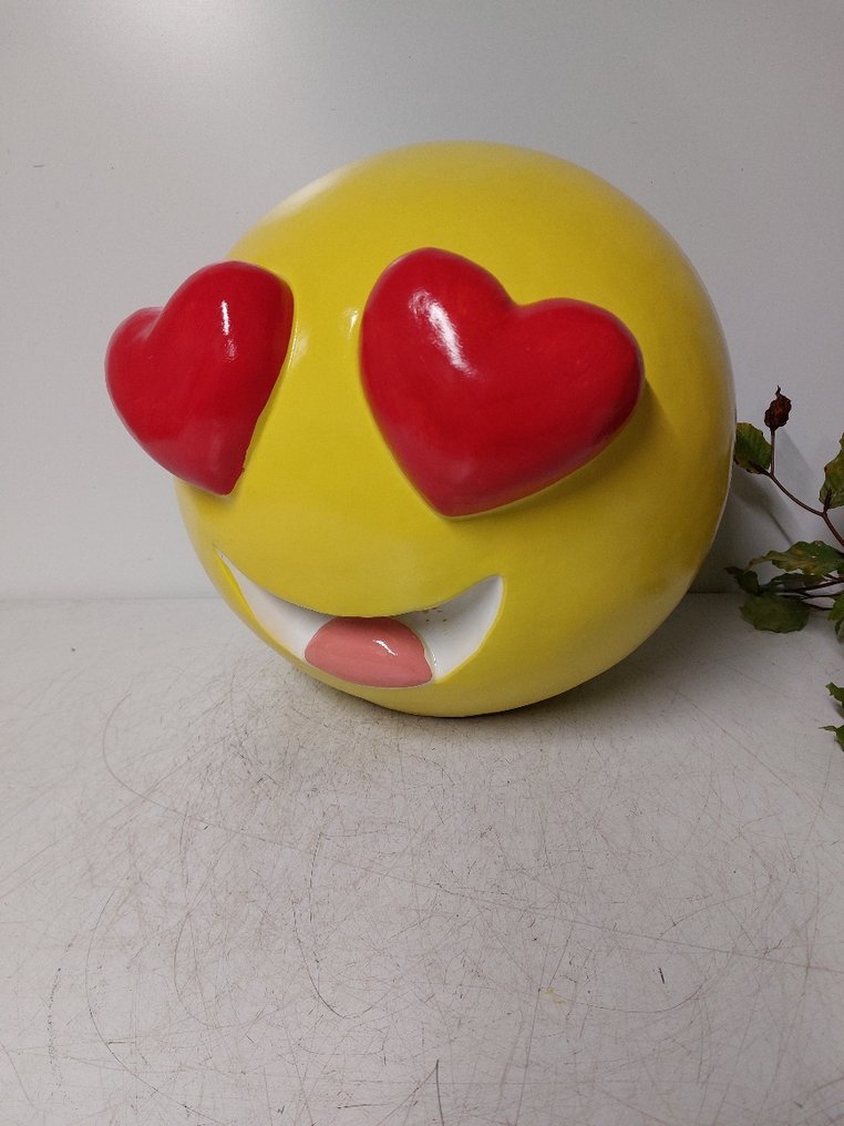 Statue, smiley big model yellow - 35 cm - polyresin #4.3
