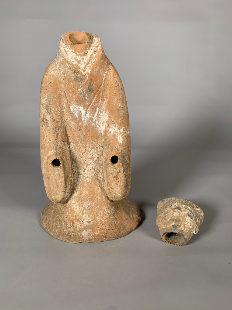 Αρχαία Κινέζικη, δυναστεία των Han Terracotta Κυρία της αυλής της εποχής Han. - 50 cm #4.3