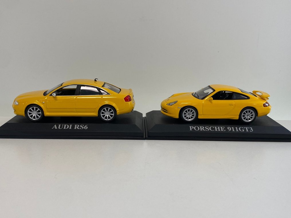 IXO 1:43 - Modellbil (2) - Porsche 911 (996) GT3 2001 + Audi RS6 1997 - Fantastiske modeller i begrenset utgave og utsolgt. #4.3