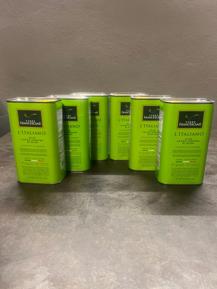 Terre Francescane - 特级初榨橄榄油 - 6 - 1升罐 #1.0