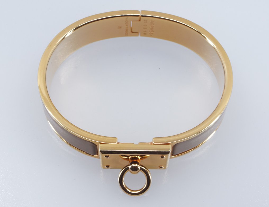 Hermès - Clic Anneau 手链 - 镀玫瑰金 - 珐琅 - 手镯 #3.2