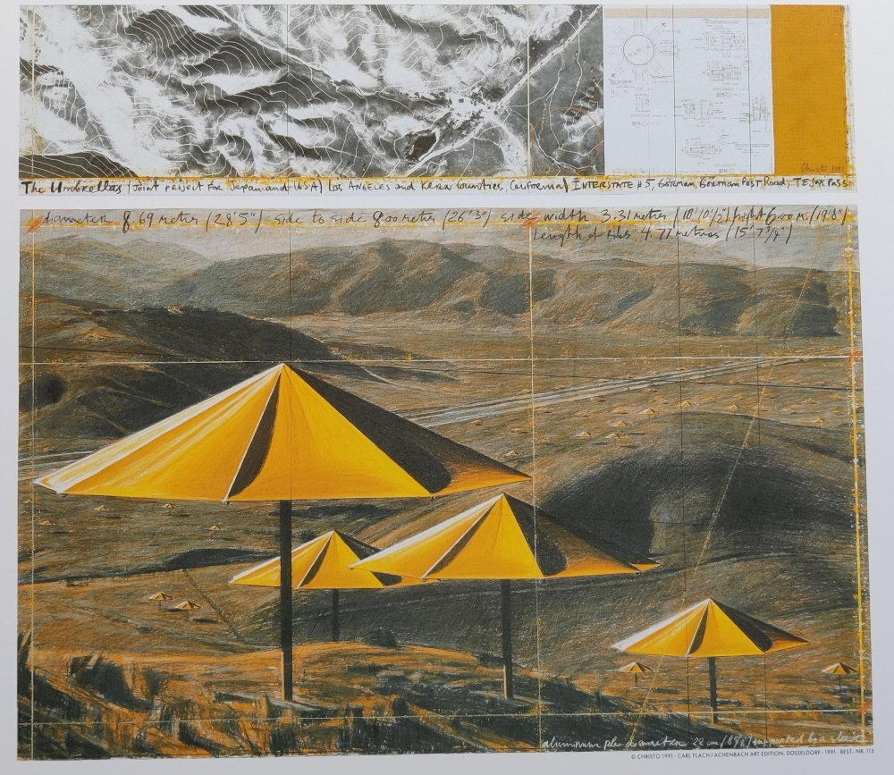 Christo - Christo (1935-2020) - The Yellow Umbrellas USA #2.1