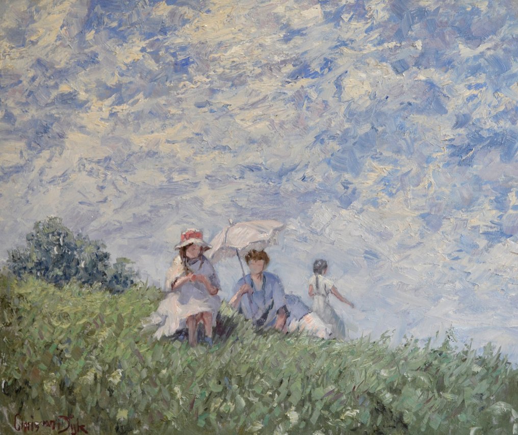 Chris van Dijk (1952) - " Le ciel de printemps " #1.0