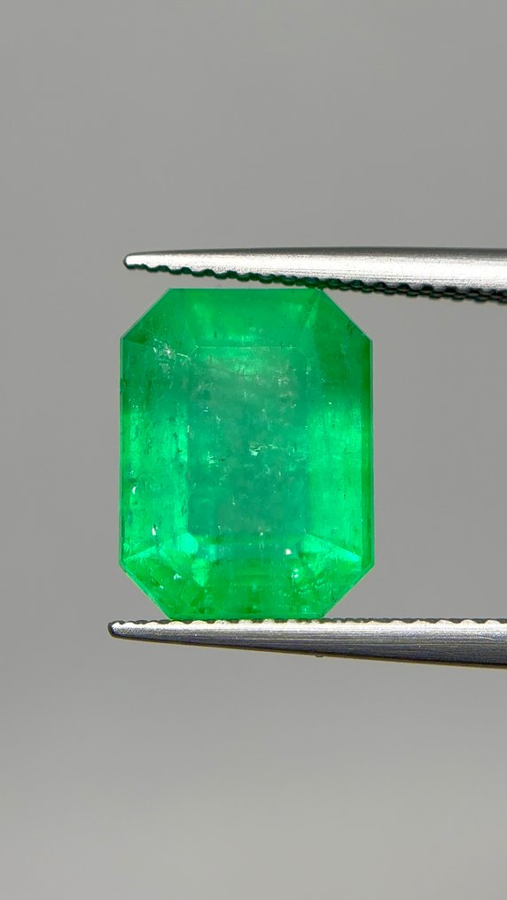 1 pcs Zöld Smaragd - 6.66 ct - Ázsiai Gemológiai Tudományok Intézete (AIGS) - Természetes kolumbiai smaragd #4.3