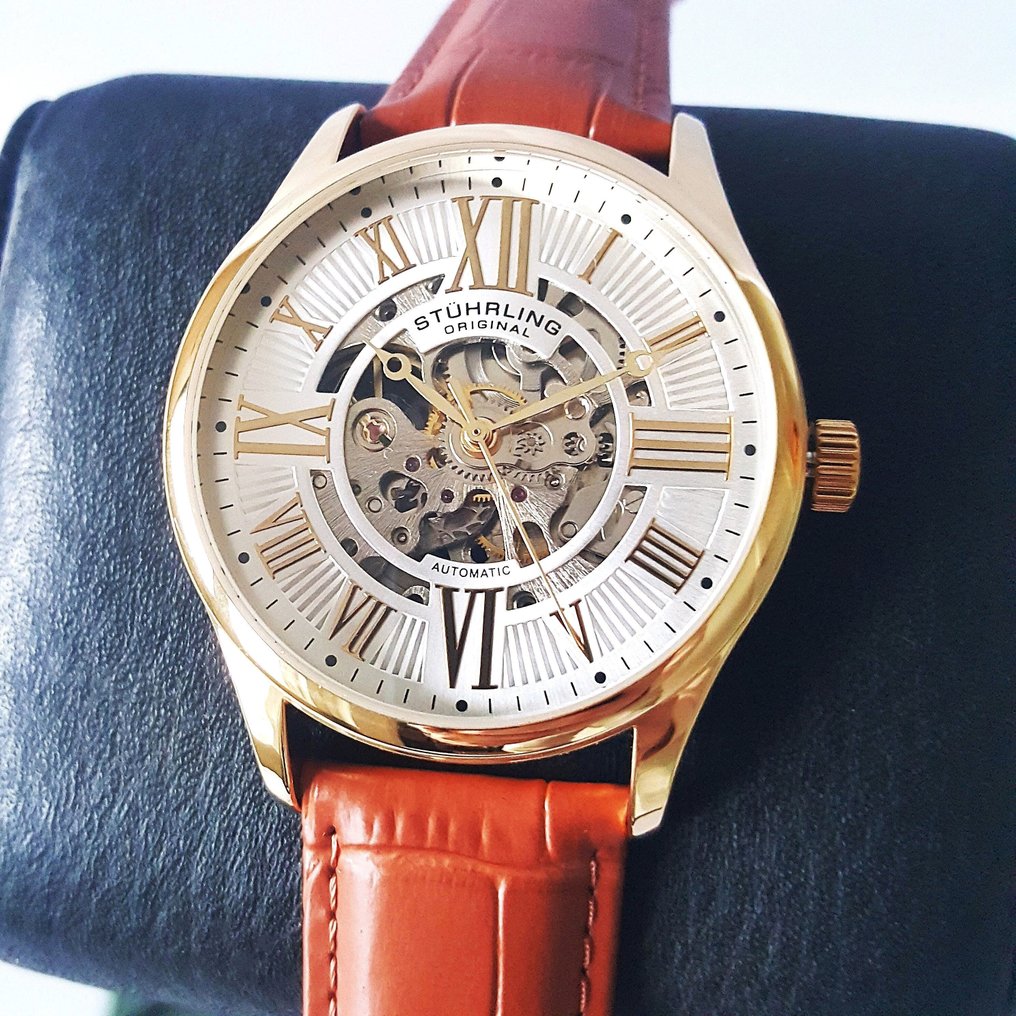 Stührling Original - Automatic - Skeleton - Gold - New - 没有保留价 - 男士 - 2025 #1.0