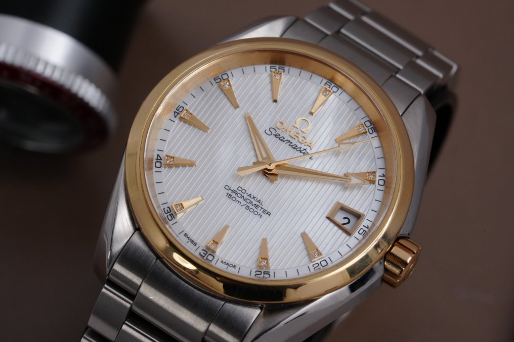 Omega - Seamaster Aqua Terra MoP Dial Diamond Indeks Gold/Steel - 231.23.39.21.55.002 - Herren - 2010–2020 #2.2