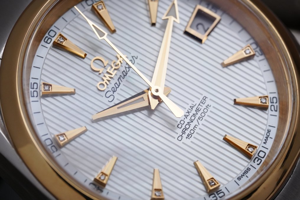 Omega - Seamaster Aqua Terra MoP Dial Diamond Indeks Gold/Steel - 231.23.39.21.55.002 - Herren - 2010–2020 #4.3