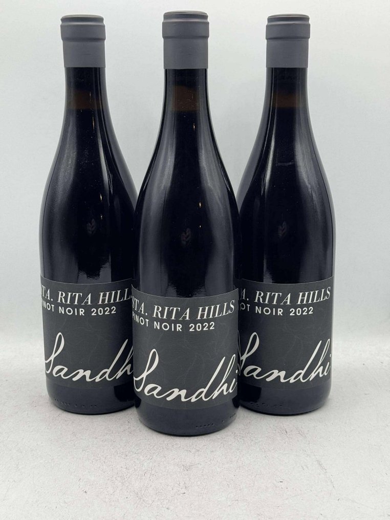 2022 Sandhi STA. Rita Hills Pinot Noir - Santa Barbara - 3 Flasker (0,75 L) #1.0