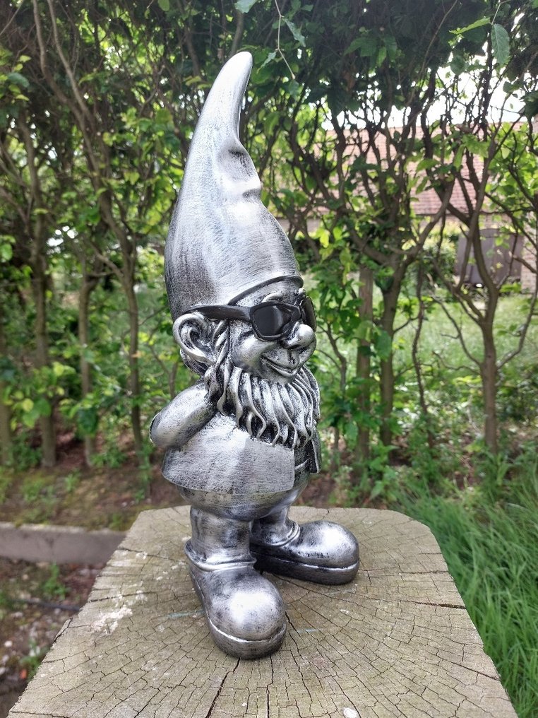 Beeld, funny gnome with sunglasses - 41 cm - polyresin #4.3