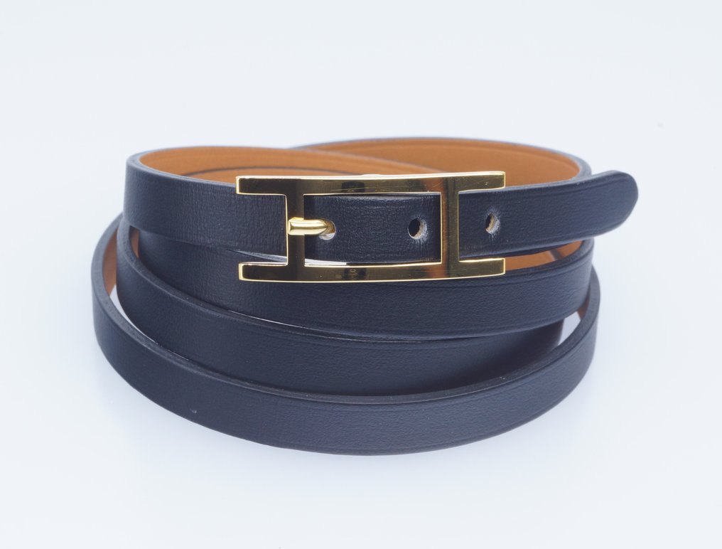Hermès - Hapi 3 Wrap - Επιχρυσωμένο - Δερμάτινο - Βραχιόλι #1.0