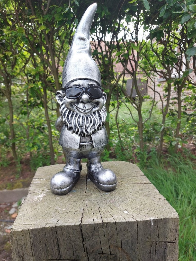 Beeld, funny gnome with sunglasses - 41 cm - polyresin #1.0