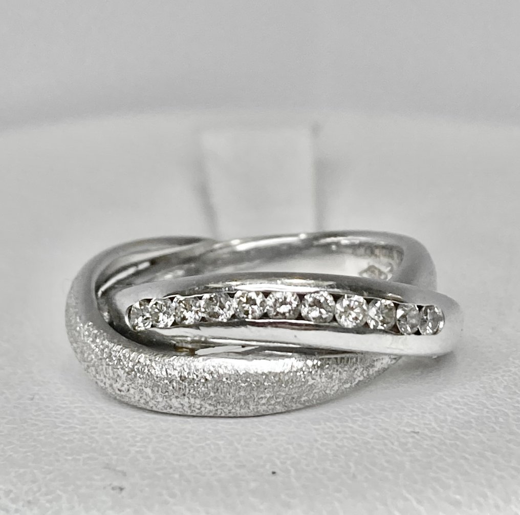 Pala Diamond - 戒指 - 18 克拉 白金 - 0.20ct. tw. 鉆石 (天然) #1.0