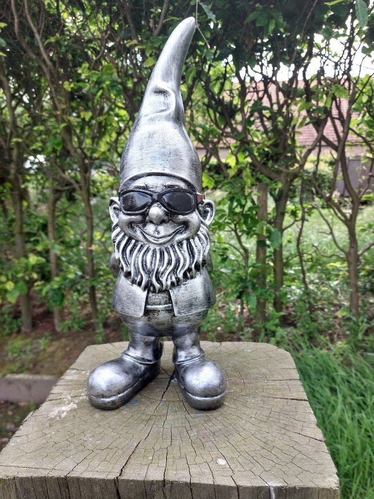 Beeld, funny gnome with sunglasses - 41 cm - polyresin #1.0