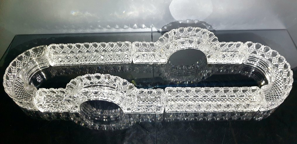 Val Saint Lambert - Charles Graffart - Centrepiece (6) - Valambert  - pressed crystal #1.0