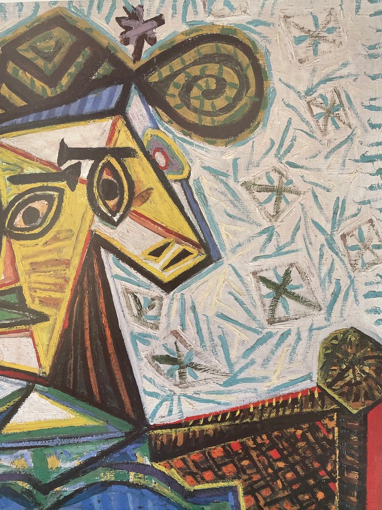 Pablo Picasso (after) - Femme assise dans un fauteuil - Offset Lithography - Achenbach licensed print #3.2