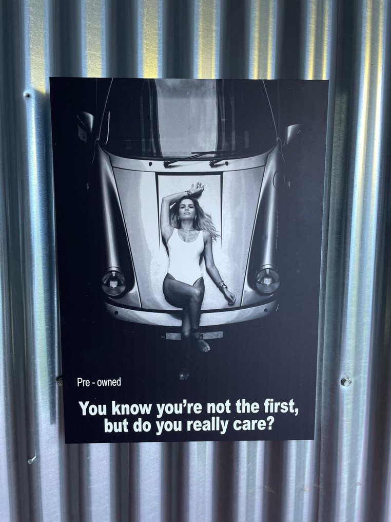 poster pubblicitario in alluminio - Porsche - PRE OWNED - NO ENVIO A CANARIAS #4.3