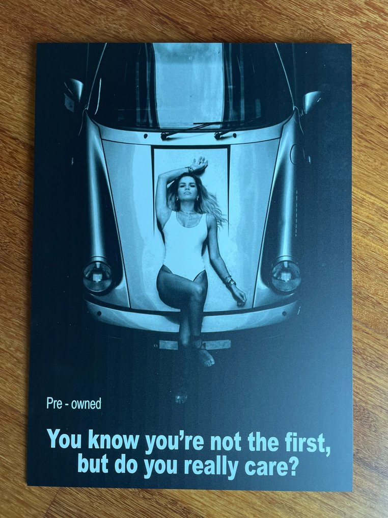 poster pubblicitario in alluminio - Porsche - PRE OWNED - NO ENVIO A CANARIAS #1.0