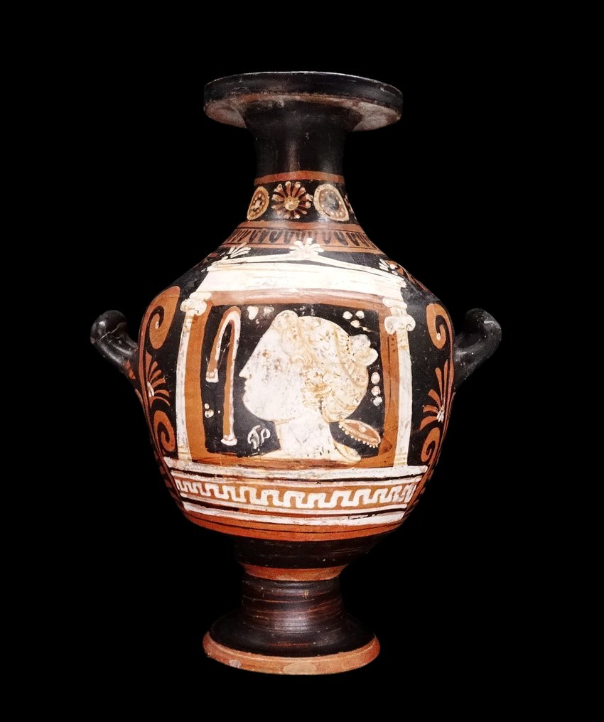 Grécia Antiga, Período clássico Amphore com decoração de jovem mulher - século IV a.C. #1.0