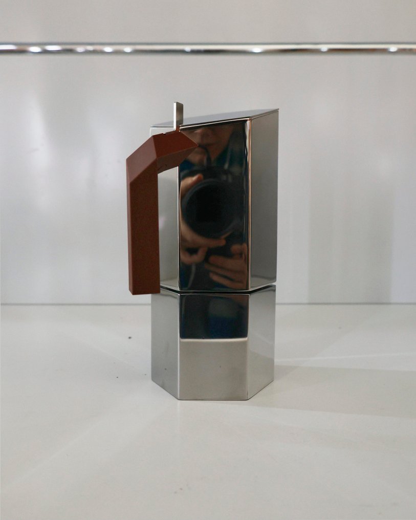Alessi - Michael Anastassiades - Καφετιέρα -  Menhir - 6 φλιτζάνια - 30 εκ. - Χάλυβας #4.3
