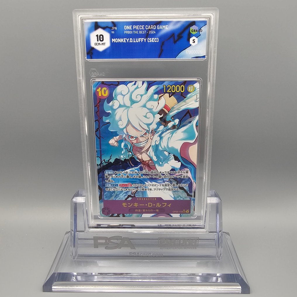 One Piece Graded card - NIKA -> Monkey.D.Luffy (Secret)  OP05-119 SEC - Graad 10 #2.1