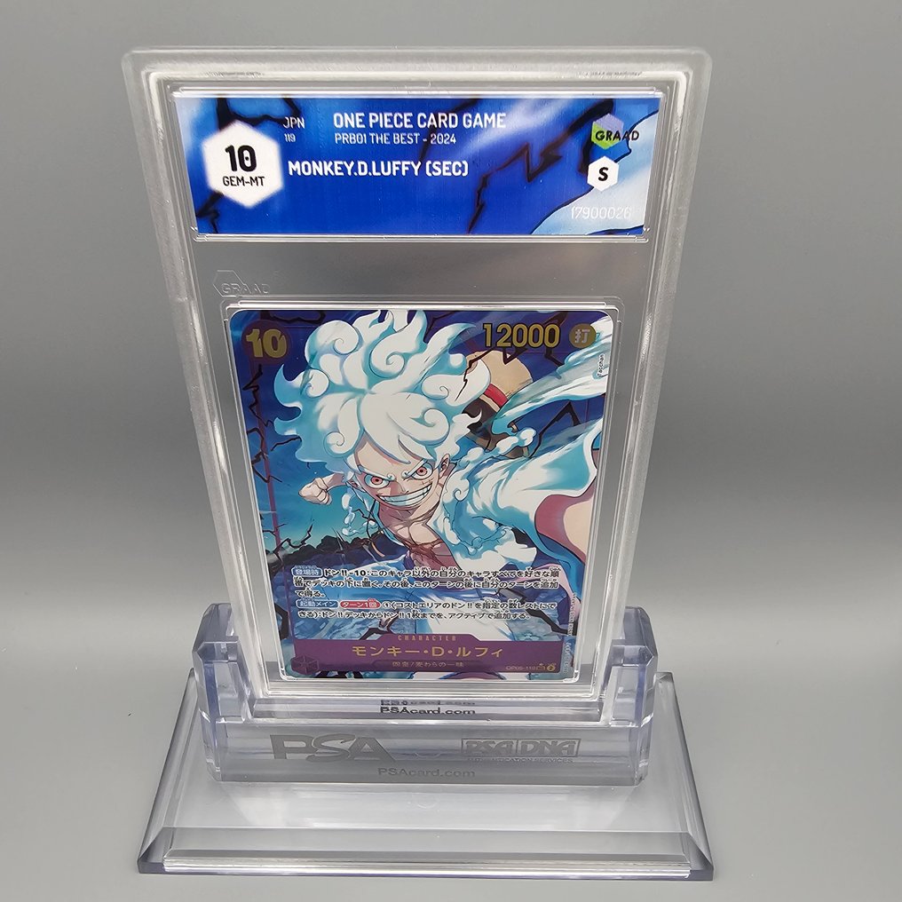 One Piece Graded card - NIKA -> Monkey.D.Luffy (Secret)  OP05-119 SEC - Graad 10 #3.2