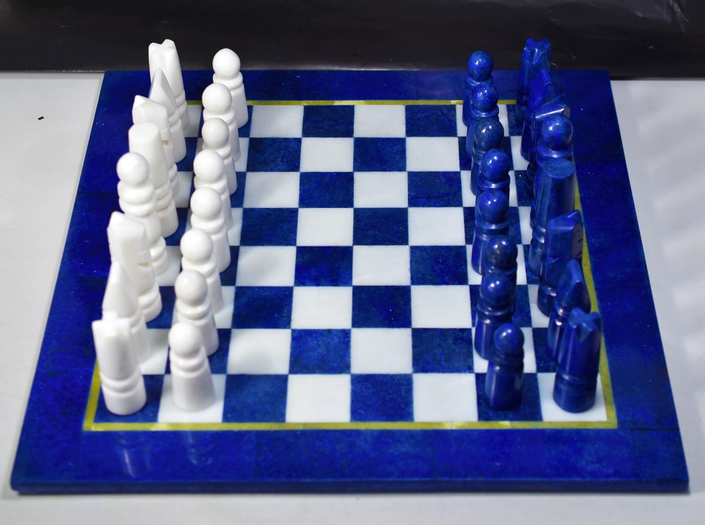 青金石 棋盤遊戲 - 高度: 13 mm - 闊度: 300 mm- 3600 g - (33) #2.1