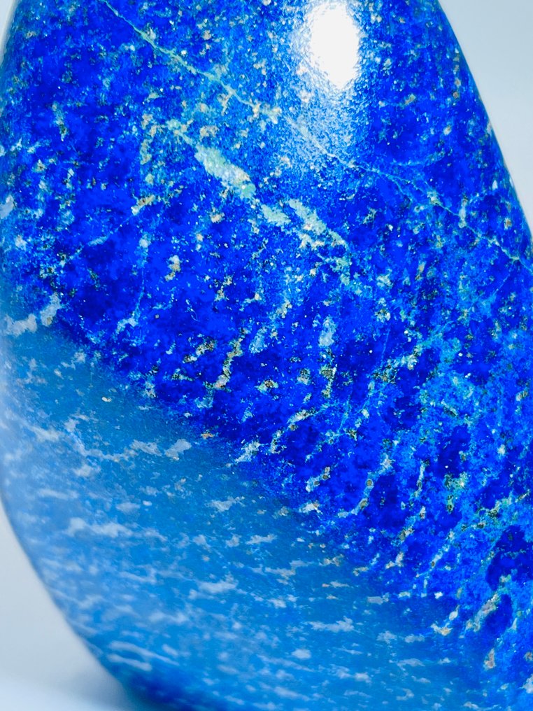 Σπάνιο μπλε τζιν Λαπίς Λαζούλι ελεύθερου σχήματος γλυπτό. 100% Φυσικό - Κατασκευασμένο στο Αφγανιστάν - Ύψος: 133 mm - Πλάτος: 120 mm- 1234 g - (1) #1.0