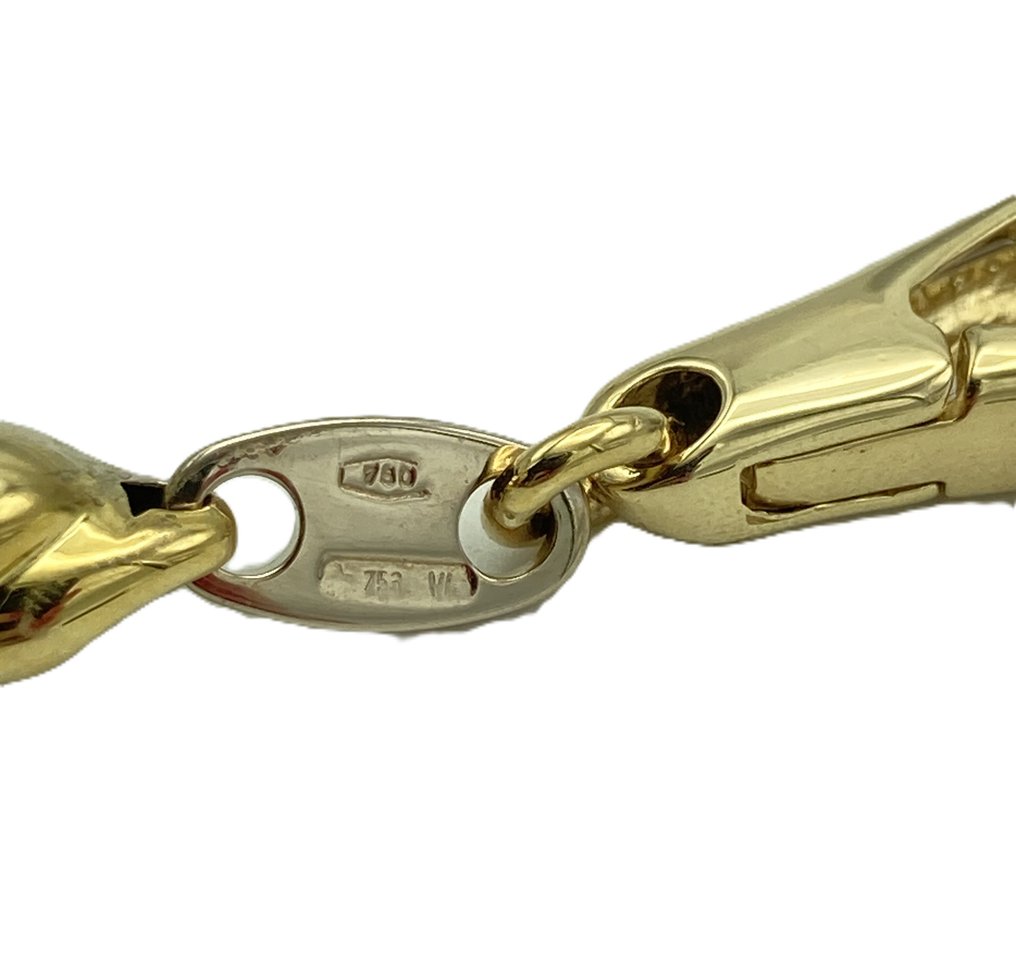 頸鏈 - 18 克拉 黃金, 白金 #3.2