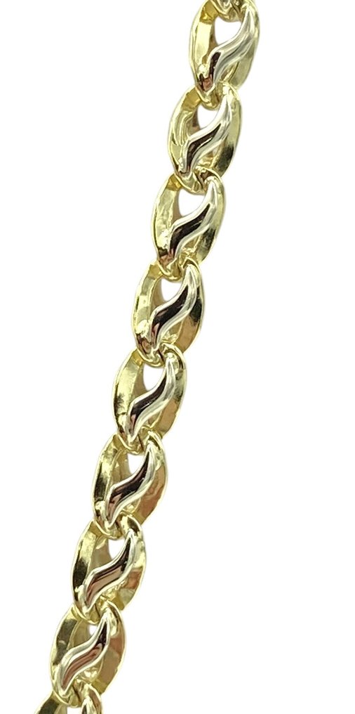 Halskæde - 18 kraat Gulguld, Hvidguld #1.0