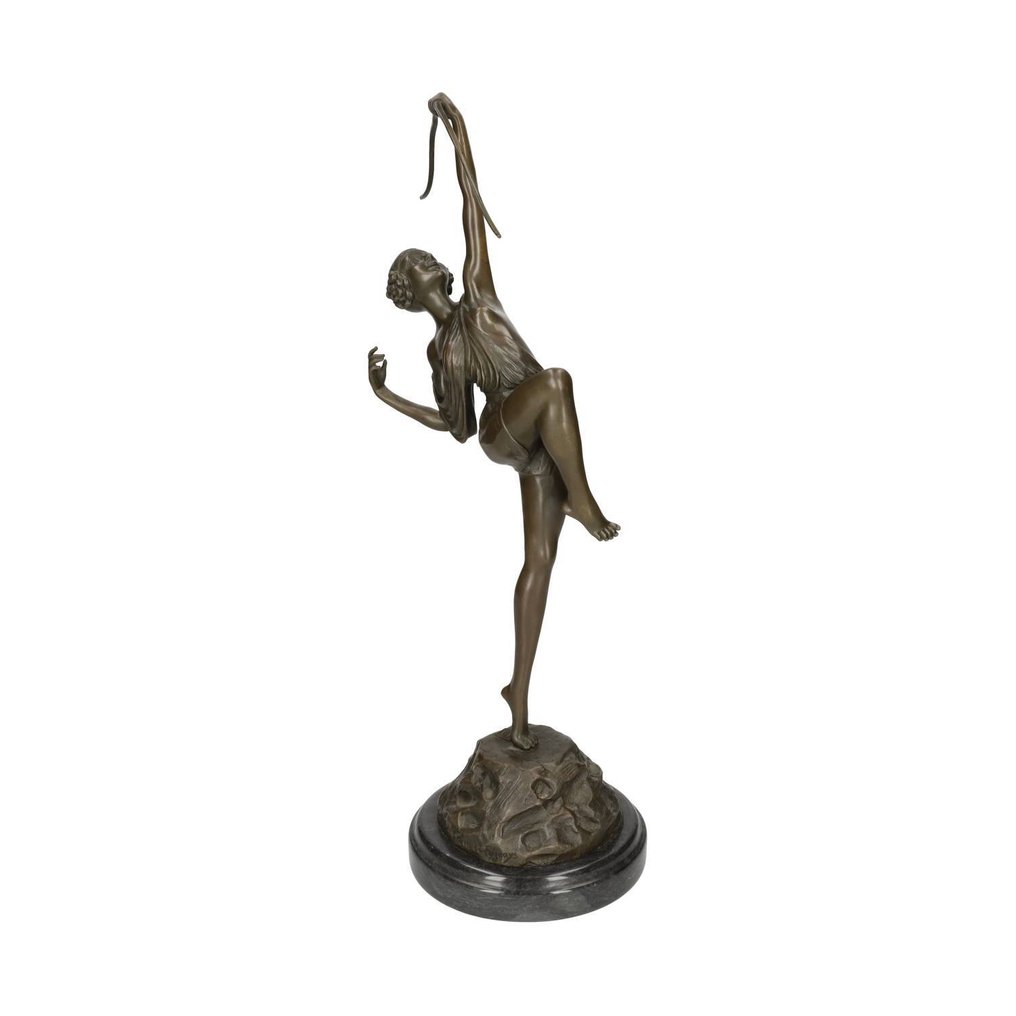 雕像 - 黄铜色, 大理石 #1.0