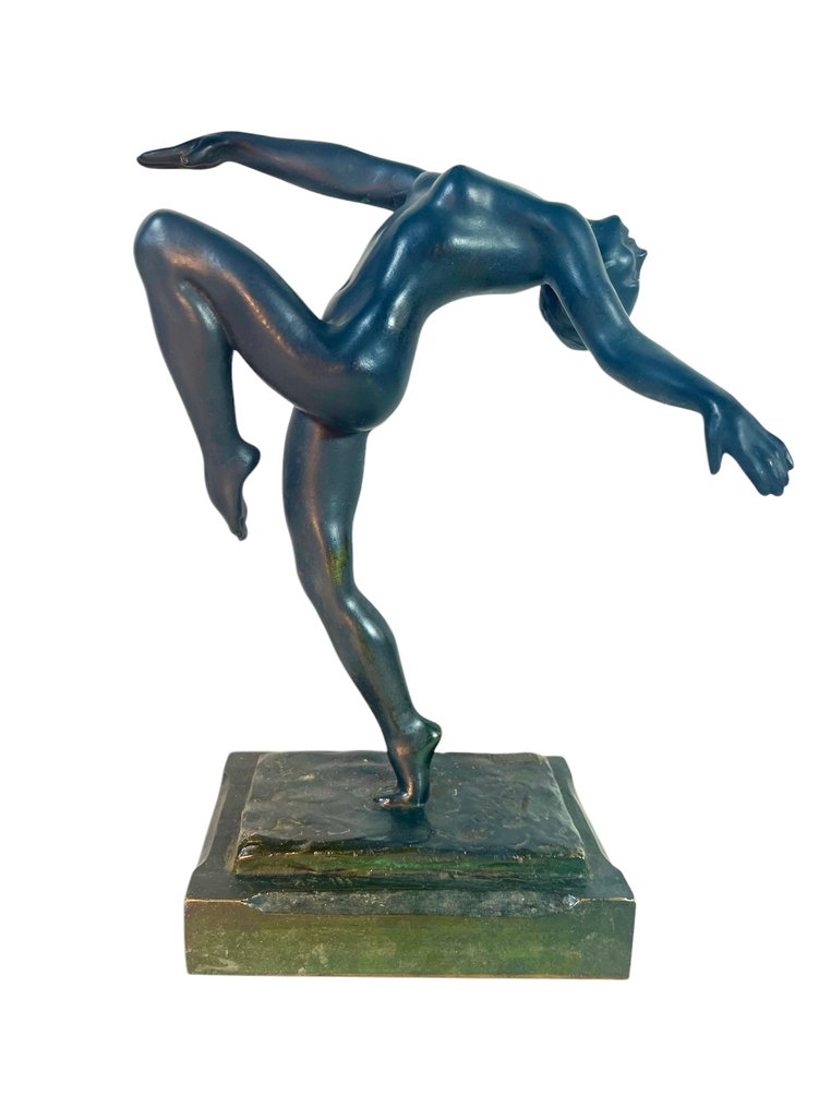 bisguila fondeur - Gavago - 雕刻, La danse ode à la danse .. - 26 cm - 青銅色 - 1925 #1.0