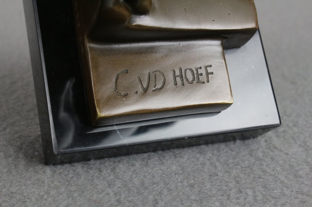 Γλυπτό, Frightened Cat - 26 cm - Πατιναρισμένος μπρούτζος #4.3