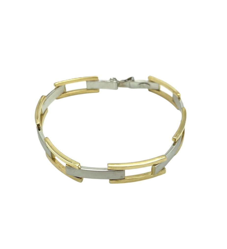 手鈪 - 18 克拉 黃金, 白金 #1.0