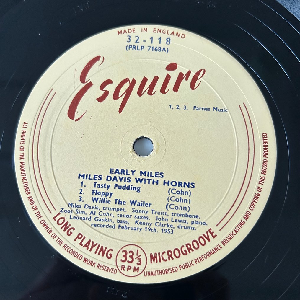 Miles Davis - Early Miles (First UK pressing!) - Yksittäinen vinyylilevy - 1961 #3.2
