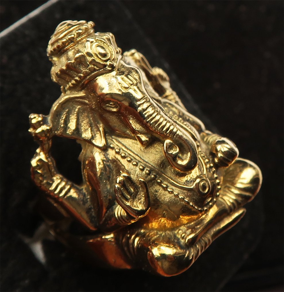 印度教神祇戒指:Ganesh神,障碍的破坏者与财富的吸引者 - 戒指 #2.1