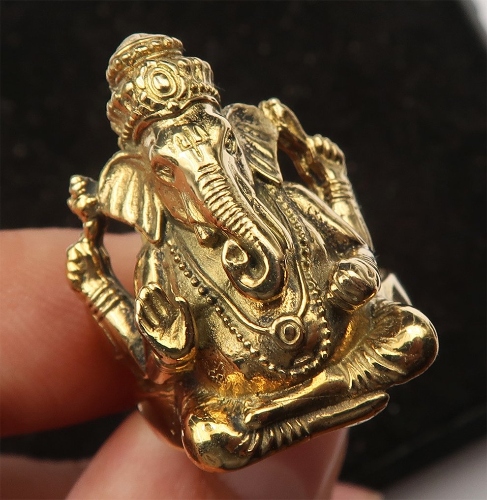 印度教神祇戒指:Ganesh神,障碍的破坏者与财富的吸引者 - 戒指 #4.3