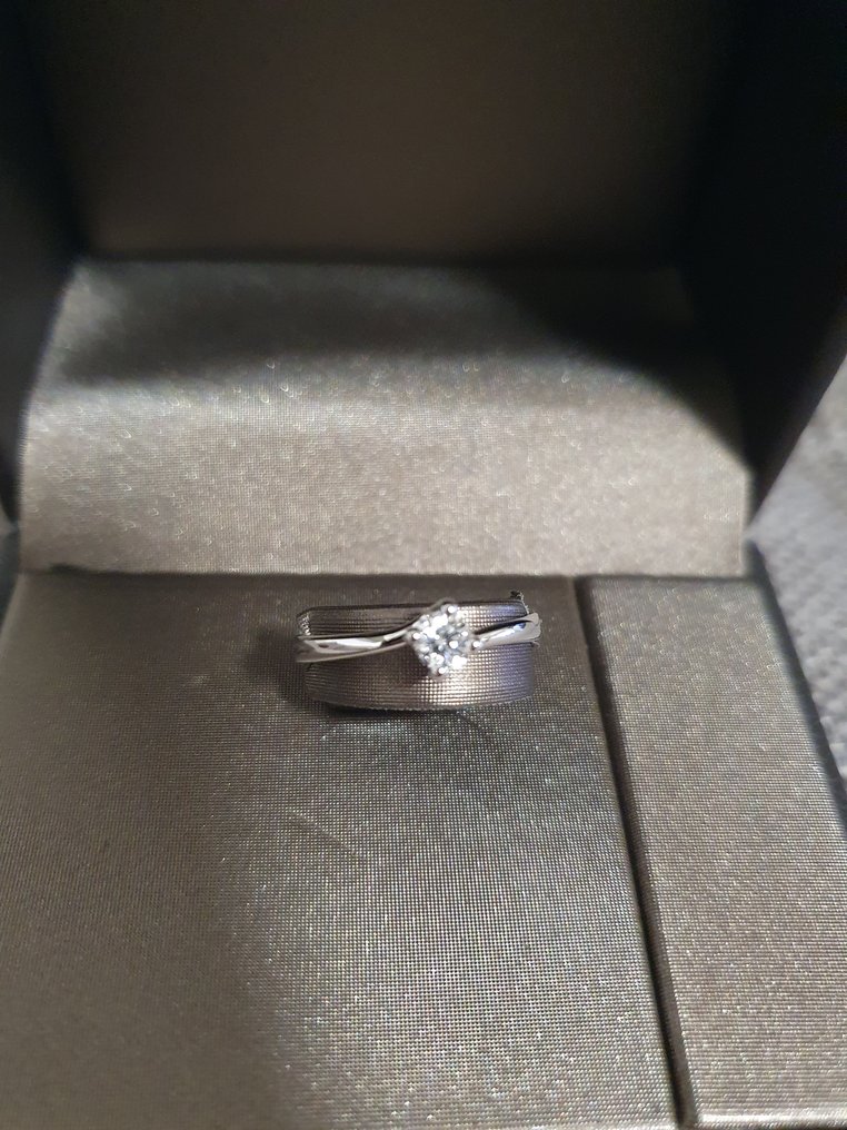 Damiani - Δαχτυλίδι αρραβώνων - 18 καράτια Λευκός χρυσός - 0.23ct. tw. - Διαμάντι #4.3