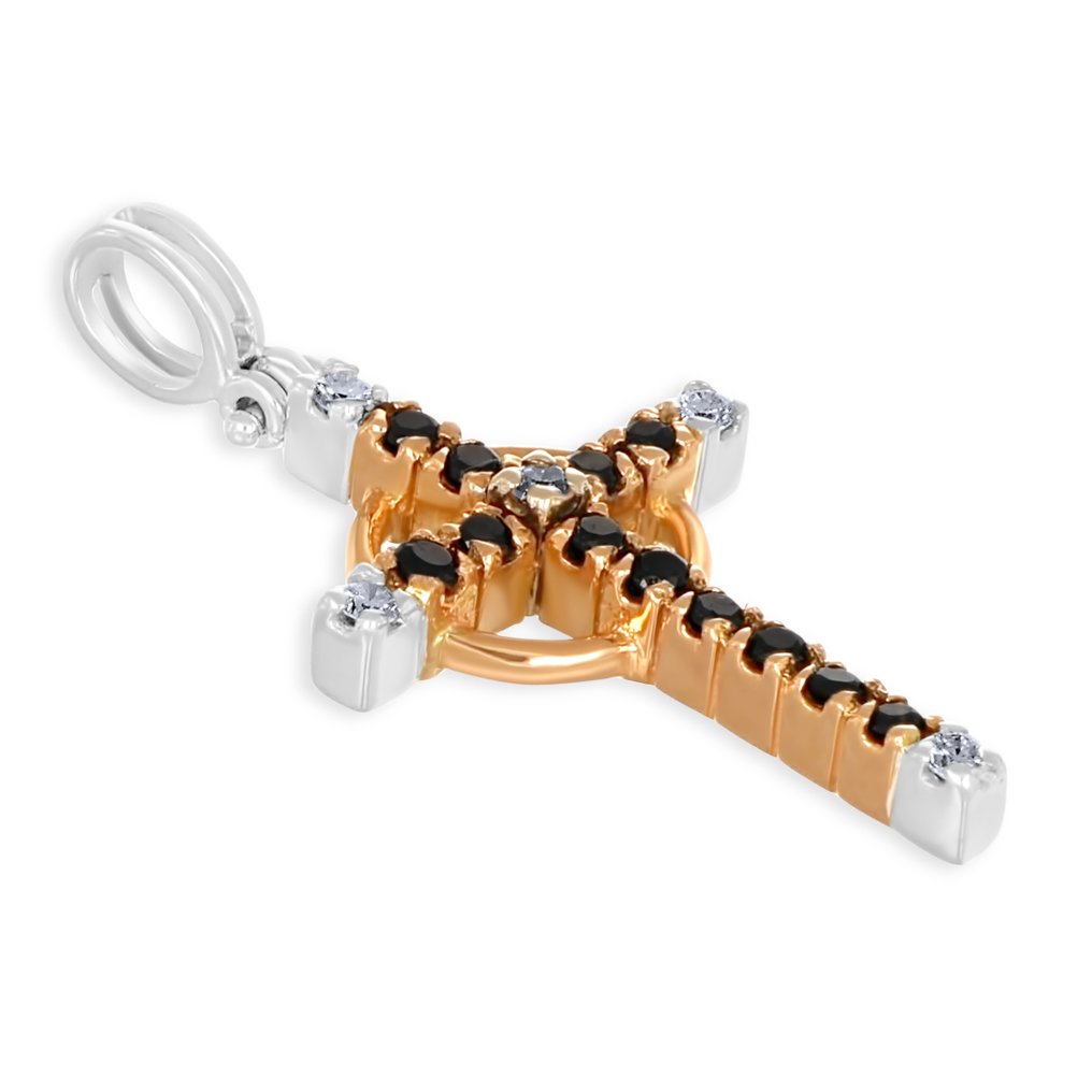 Pendentif - 18 carats Or blanc, Or rose - 0.51ct. tw. Diamant (Naturelle) #3.2