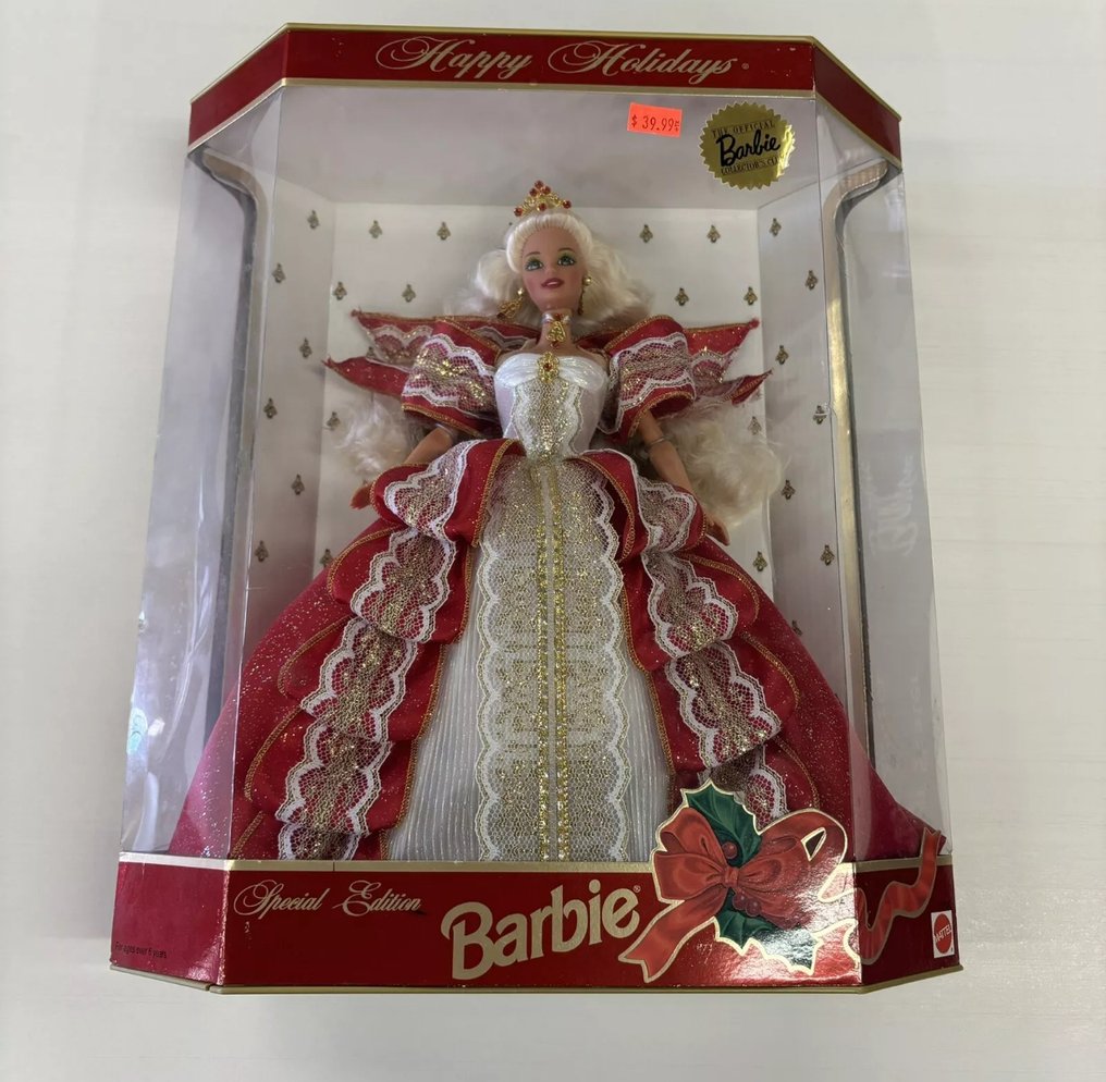 Mattel Barbie doll 1997 Happy Holidays NIB NRFB BLONDE Collectors Club U.S. auction online Catawiki