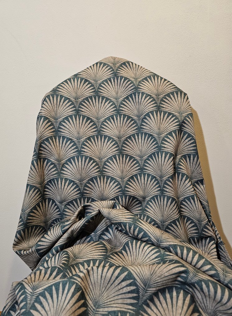 300x280厘米！稀有面料“Coco Chanel”第二版 Artmaison- 艺术设计 - 蓝色鸽子 - 紡織品  - 300 cm - 280 cm #1.0