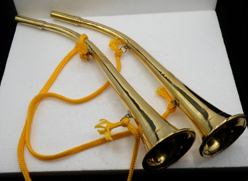 Jachthoorn - 2 grote Jachthoorns -  - Κόρνο - Ολλανδία - 2010  (χωρίς τιμή ασφαλείας) #3.2