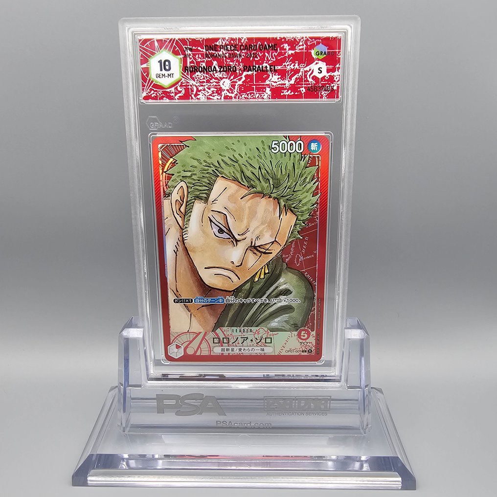 Graded card - Roronoa Zoro (Leader) Parallel OP01-001 -> Romance Dawn - Graad 10 #2.1
